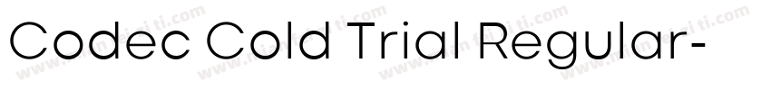 Codec Cold Trial Regular字体转换